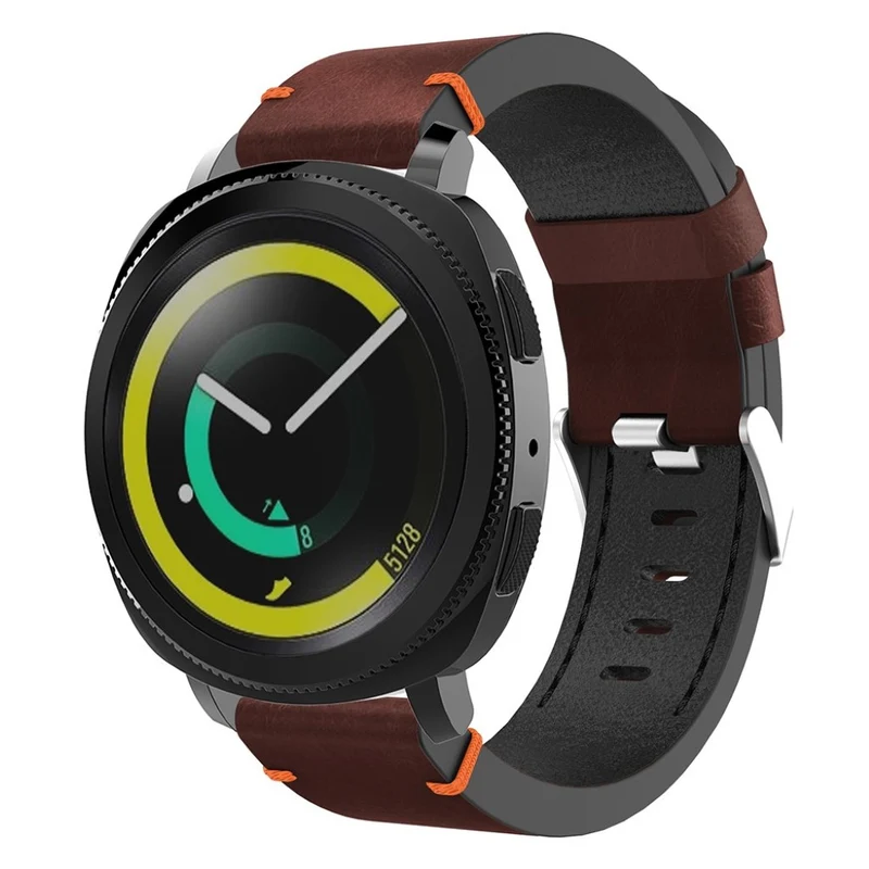 Auffallend schön Samsung Gear Sport Echtes Leder armband