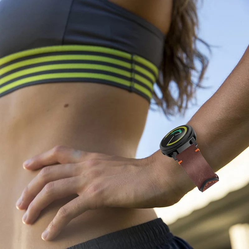 Auffallend schön Samsung Gear Sport Echtes Leder armband