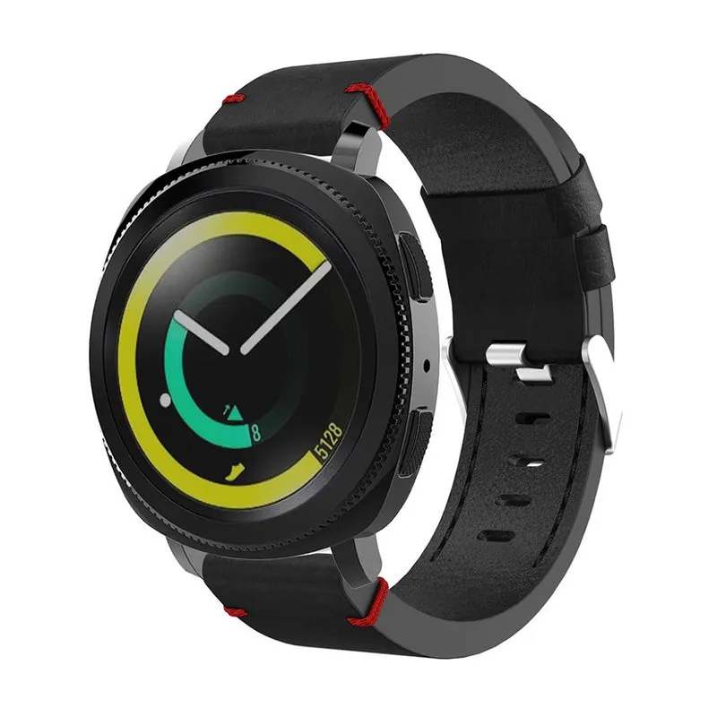 Auffallend schön Samsung Gear Sport Echtes Leder armband