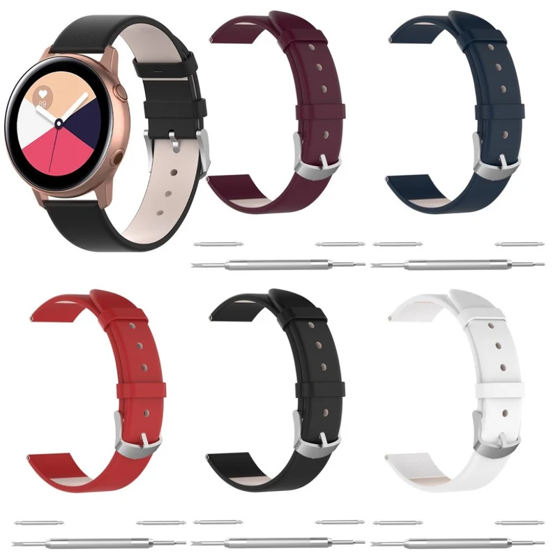 Bequem Samsung Galaxy Watch Active Kunstleder armband