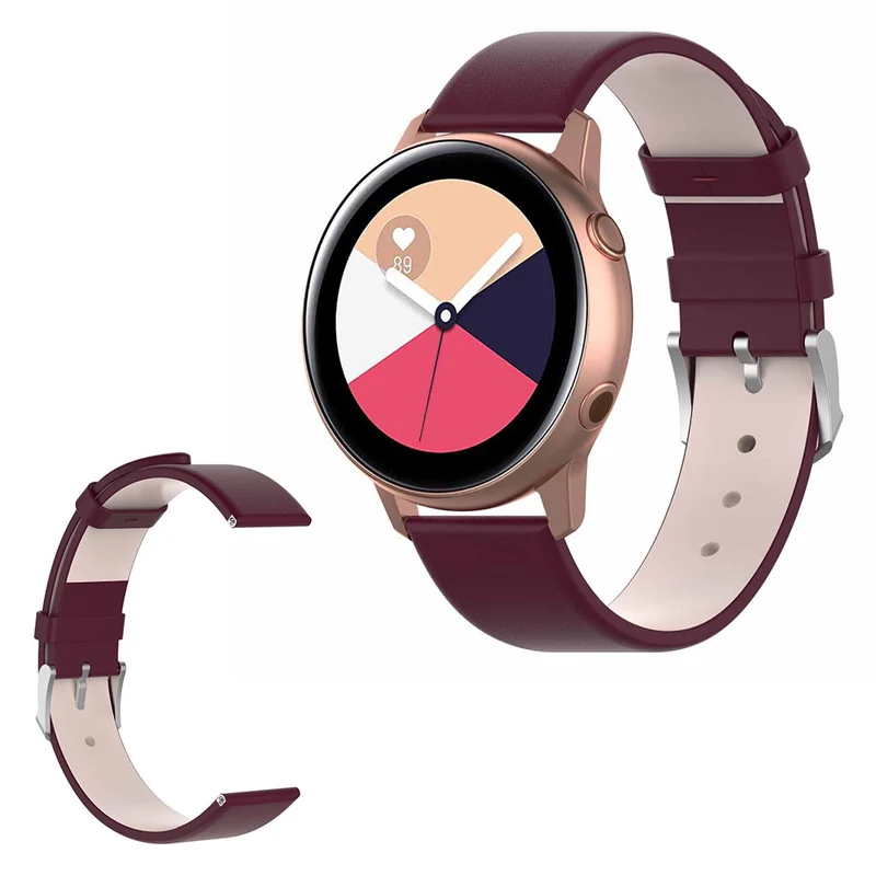 Bequem Samsung Galaxy Watch Active Kunstleder armband