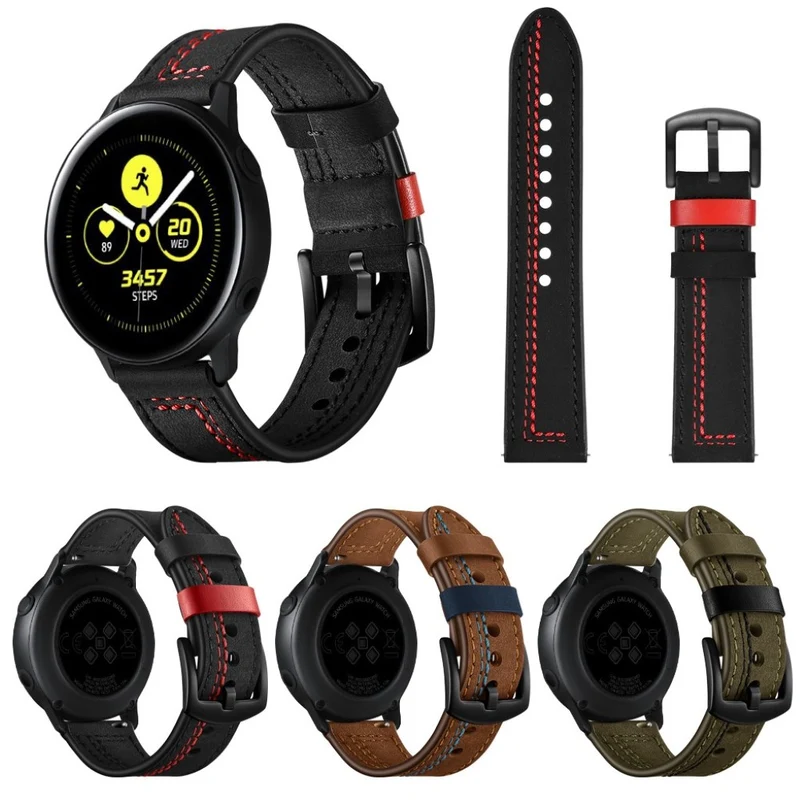 Cool Samsung Galaxy Watch Active Echtes Leder armband
