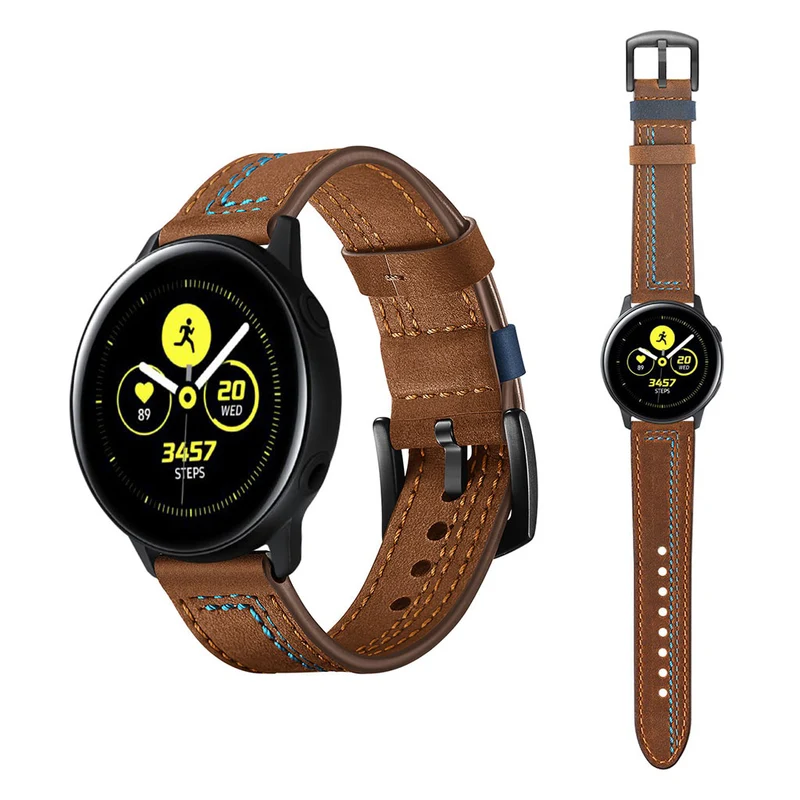 Cool Samsung Galaxy Watch Active Echtes Leder armband