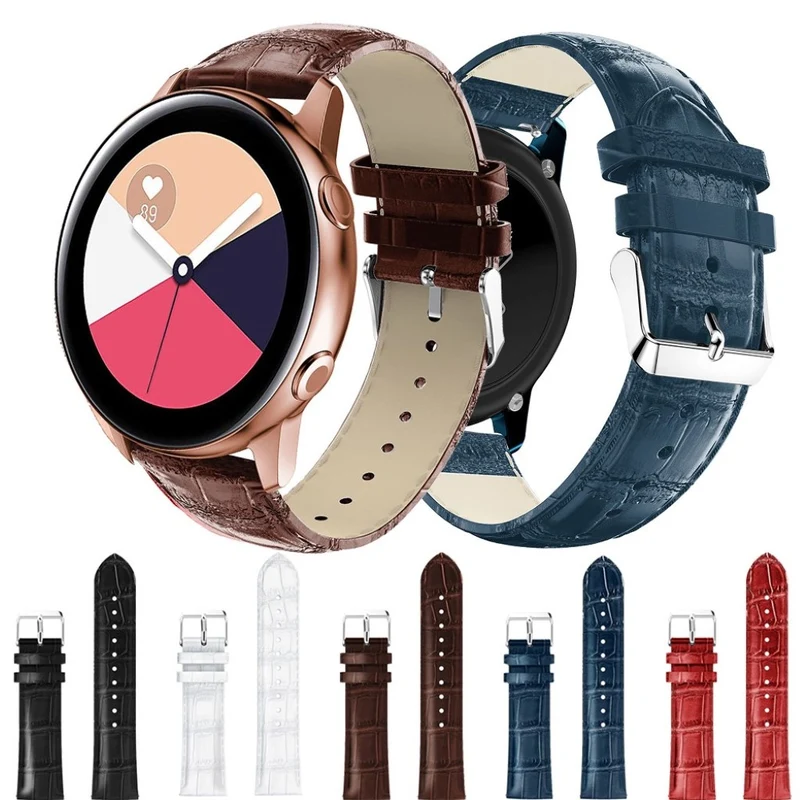 Sehr schön Samsung Galaxy Watch Active Echtes Leder armband