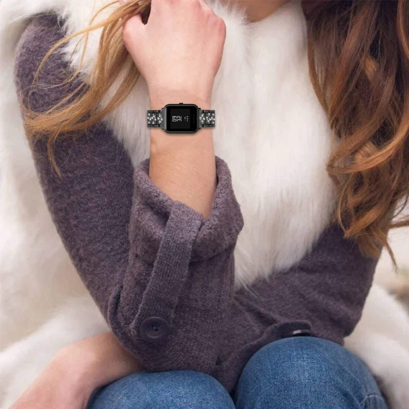 Stark Samsung Galaxy Watch Active Metall und Strass armband