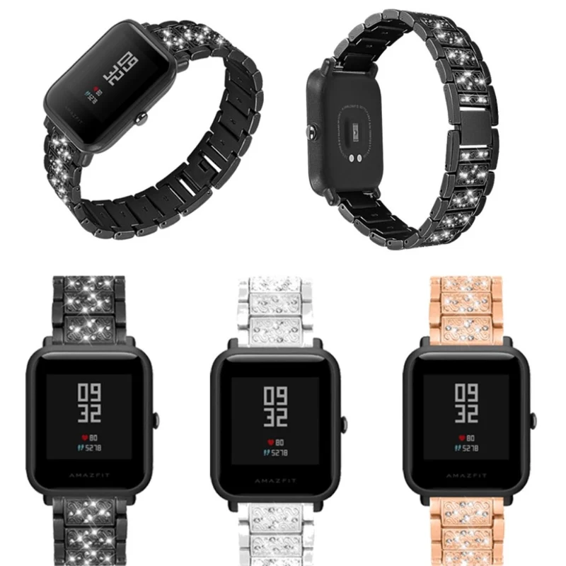 Stark Samsung Galaxy Watch Active Metall und Strass armband
