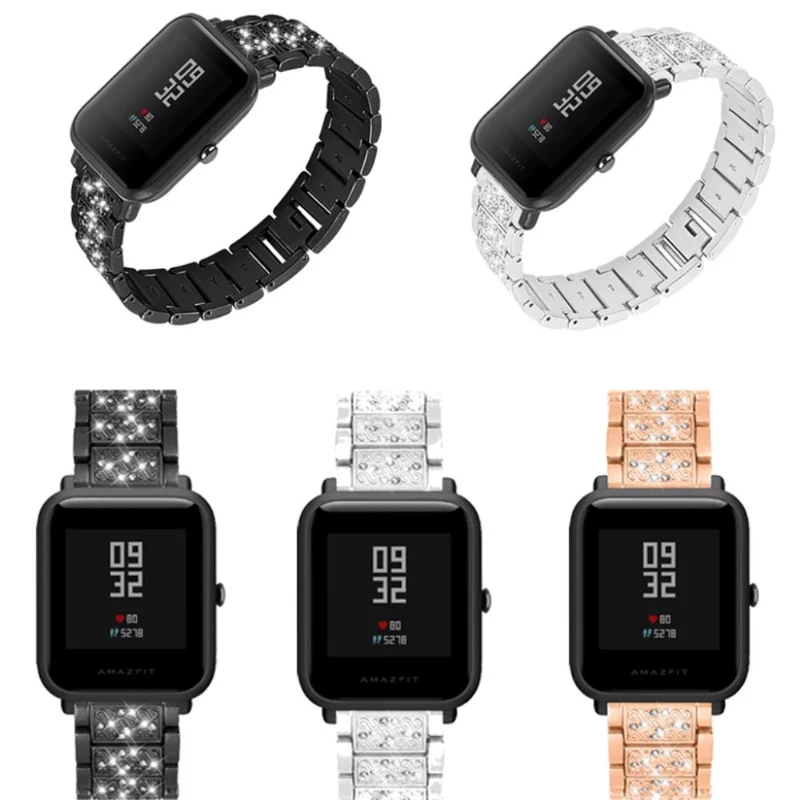 Stark Samsung Galaxy Watch Active Metall und Strass armband