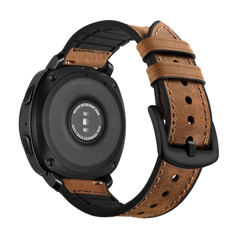 Mega gut Amazfit GTR 47mm Echtes Leder armband