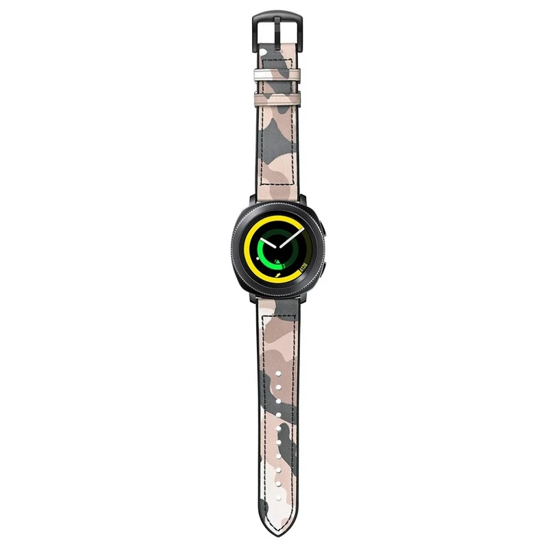 Samsung Gear Sport Echtes Leder und Silikon / TPU armband