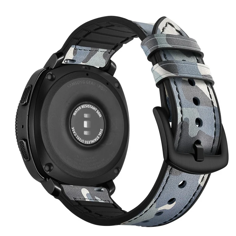 Samsung Gear Sport Echtes Leder und Silikon / TPU armband