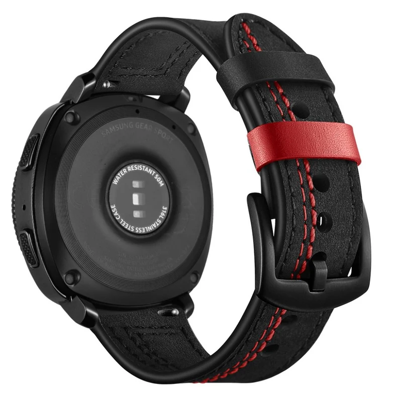 Mega haltbar Samsung Gear Sport Echtes Leder armband