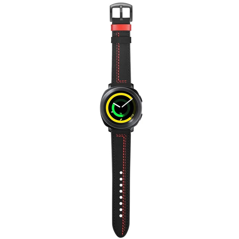 Mega haltbar Samsung Gear Sport Echtes Leder armband