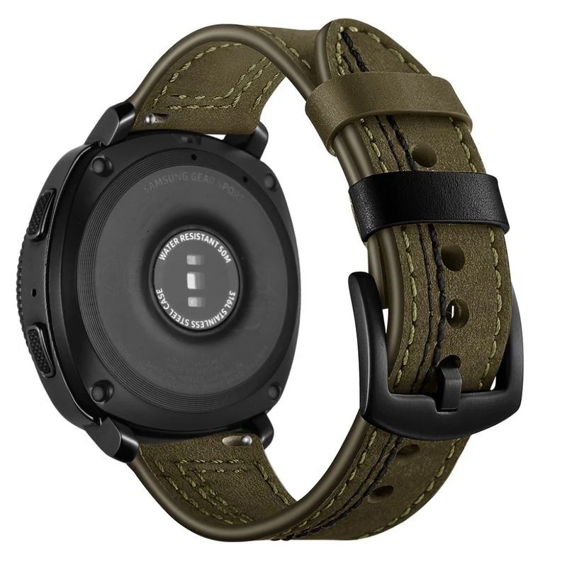 Mega haltbar Samsung Gear Sport Echtes Leder armband