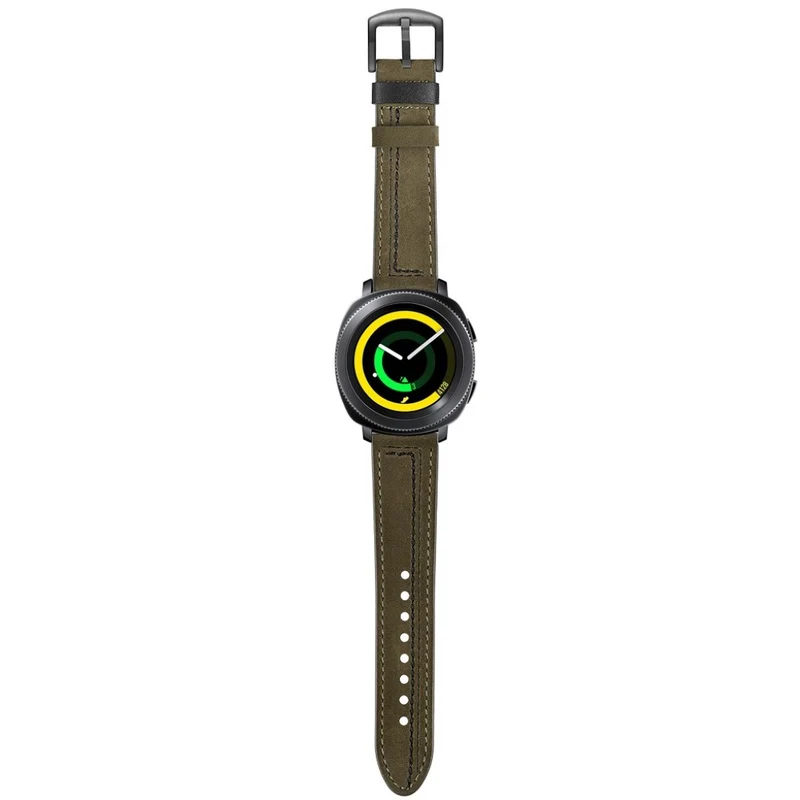 Mega haltbar Samsung Gear Sport Echtes Leder armband
