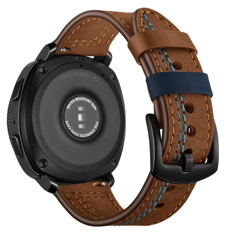 Mega haltbar Samsung Gear Sport Echtes Leder armband