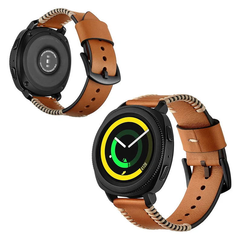 Super cool Samsung Gear Sport Echtes Leder armband