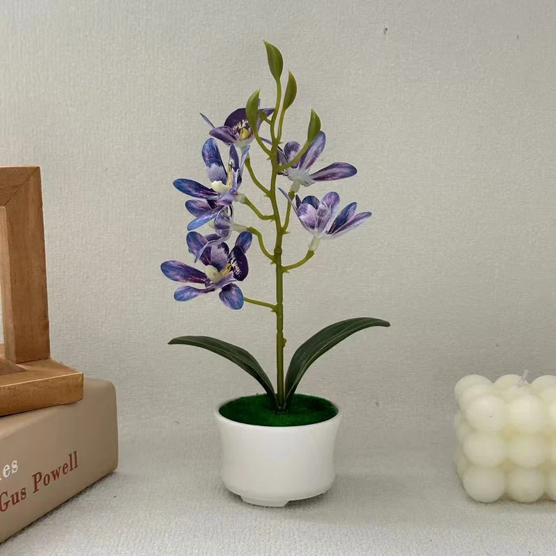 Realistische Orchideen Dekorative Pflanze