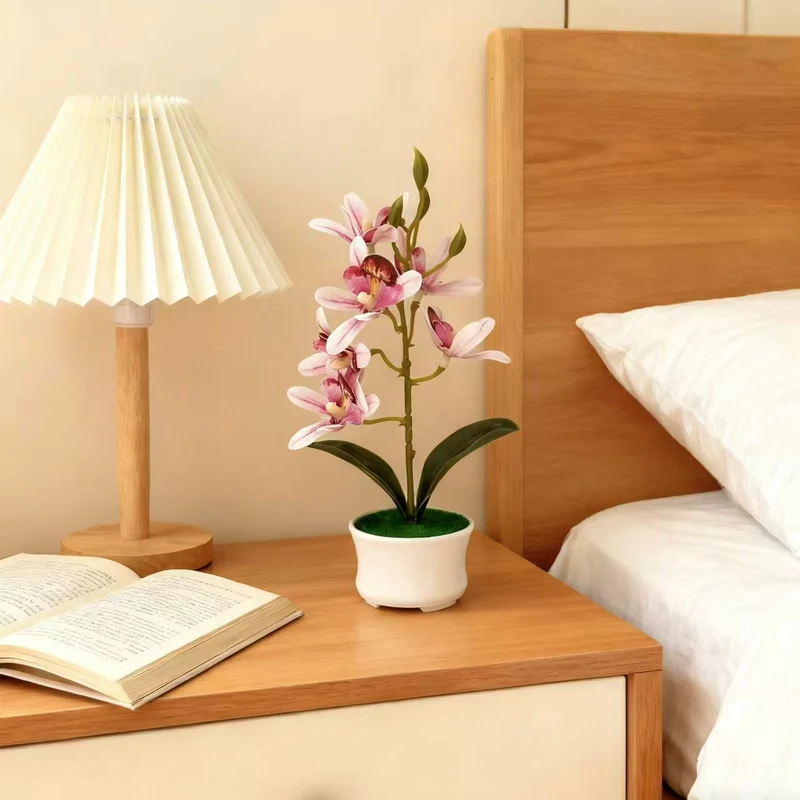 Realistische Orchideen Dekorative Pflanze