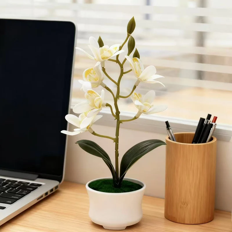 Realistische Orchideen Dekorative Pflanze