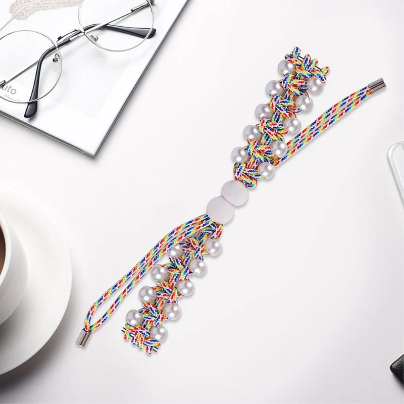 Cool Samsung Galaxy Fit-e Strass und Textil / Nylon armband