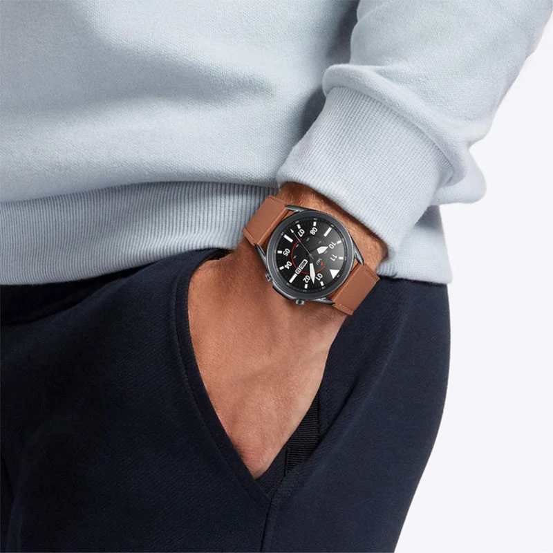 Sehr schön Honor MagicWatch 2 46mm Echtes Leder armband