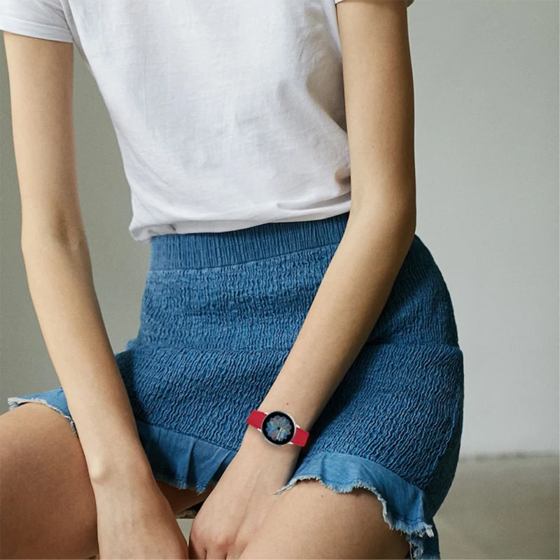 Mega stylisch Honor MagicWatch 2 46mm Echtes Leder armband