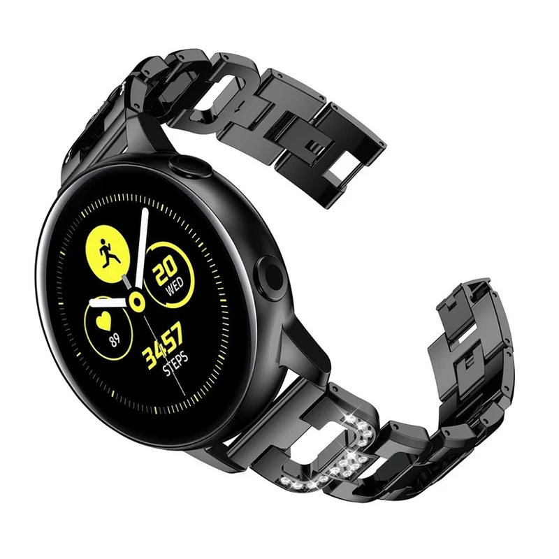 Cool Samsung Galaxy Watch Active Metall und Strass armband