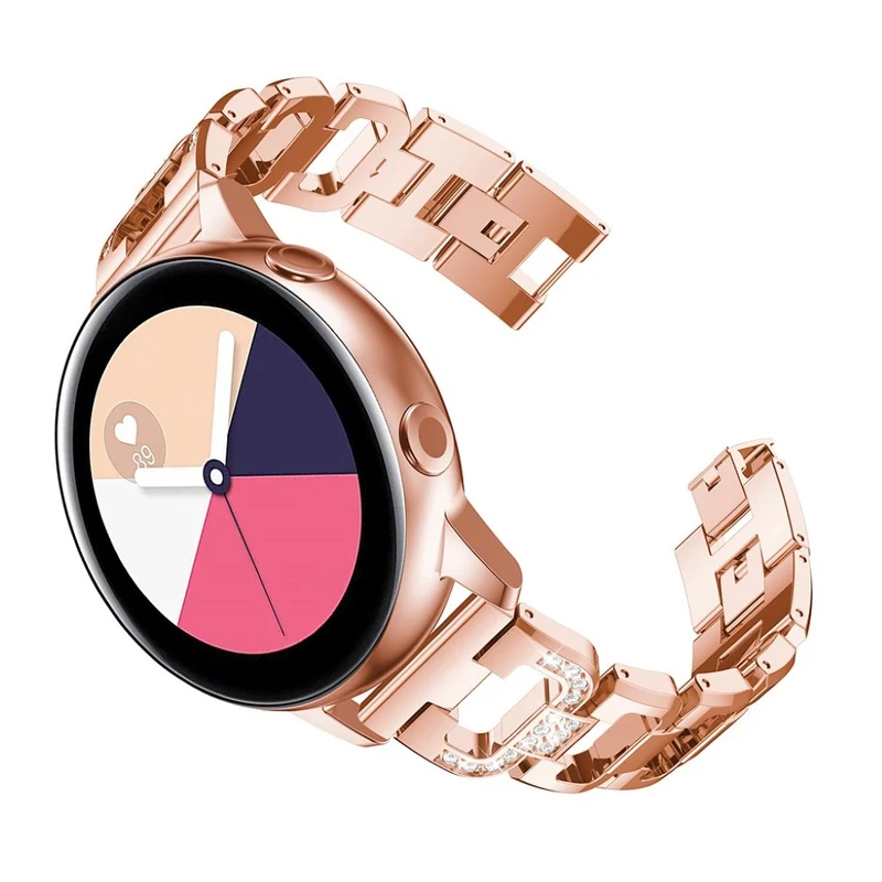 Cool Samsung Galaxy Watch Active Metall und Strass armband