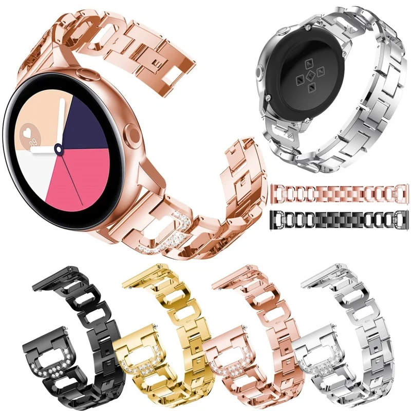 Cool Samsung Galaxy Watch Active Metall und Strass armband