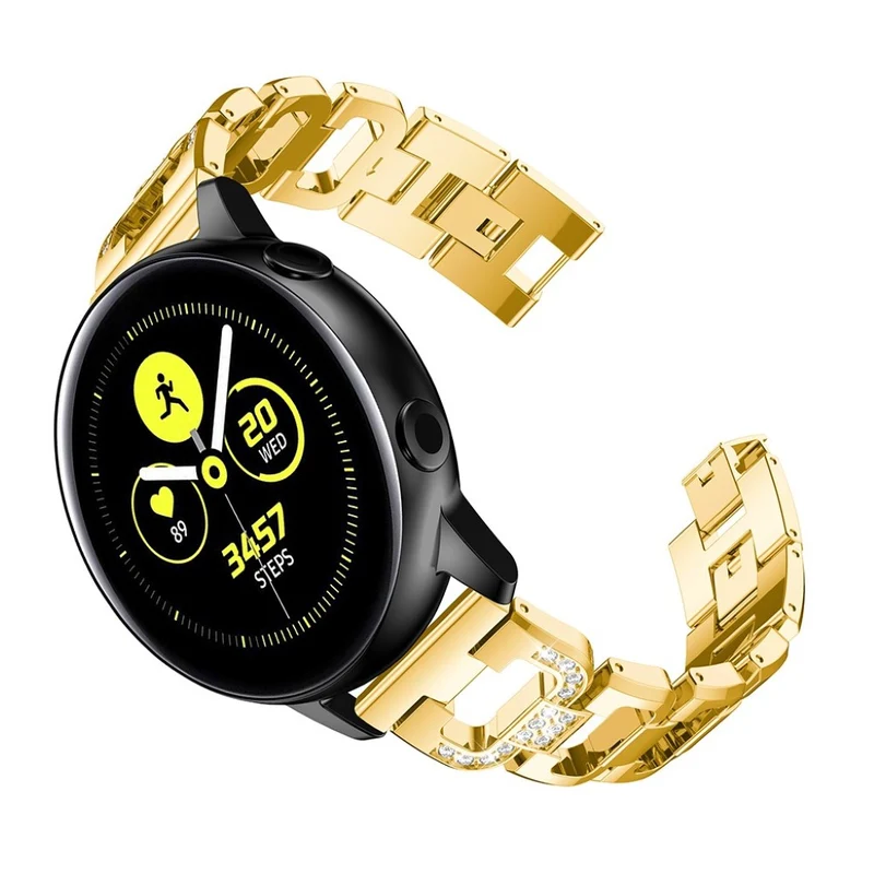 Cool Samsung Galaxy Watch Active Metall und Strass armband
