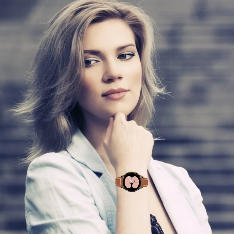 Super stylisch Universell Amazfit Echtes Leder armband