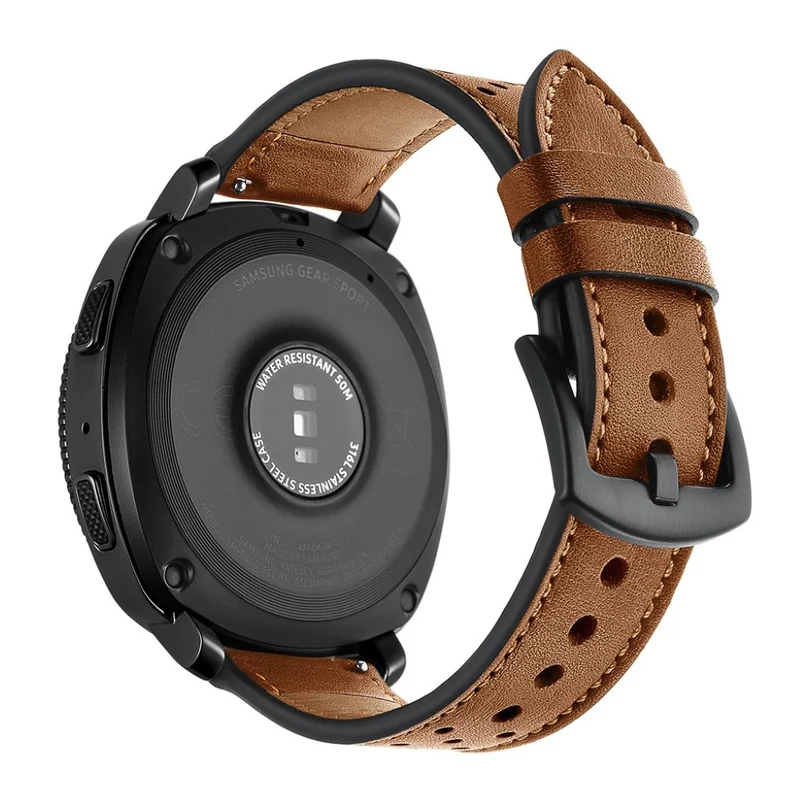 Robust Samsung Gear Sport Echtes Leder armband