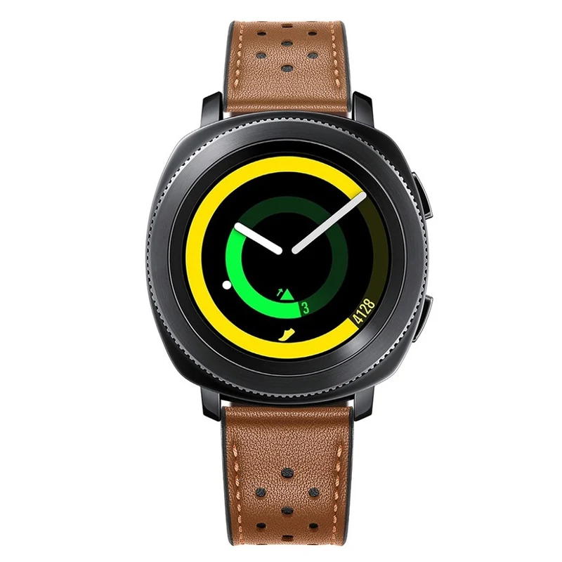 Robust Samsung Gear Sport Echtes Leder armband