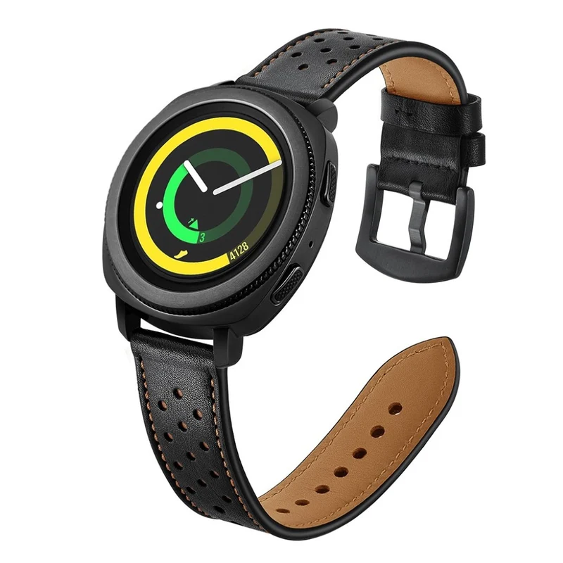 Robust Samsung Gear Sport Echtes Leder armband