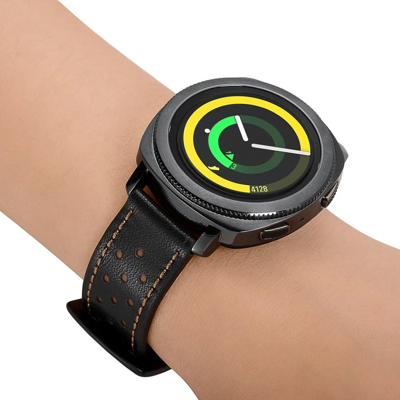 Robust Samsung Gear Sport Echtes Leder armband