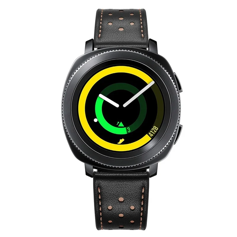 Robust Samsung Gear Sport Echtes Leder armband