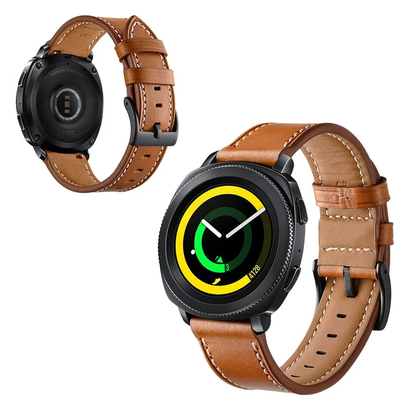 Super elegant Samsung Gear Sport Echtes Leder armband