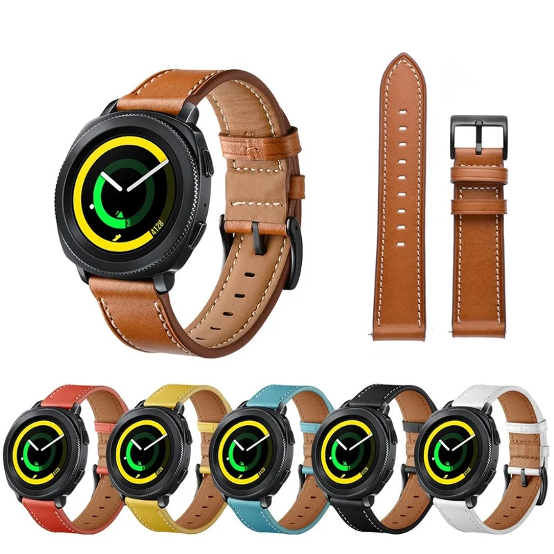 Super elegant Samsung Gear Sport Echtes Leder armband