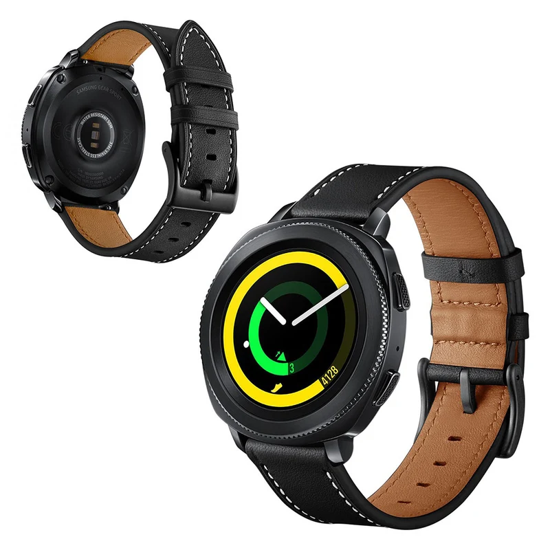 Super elegant Samsung Gear Sport Echtes Leder armband