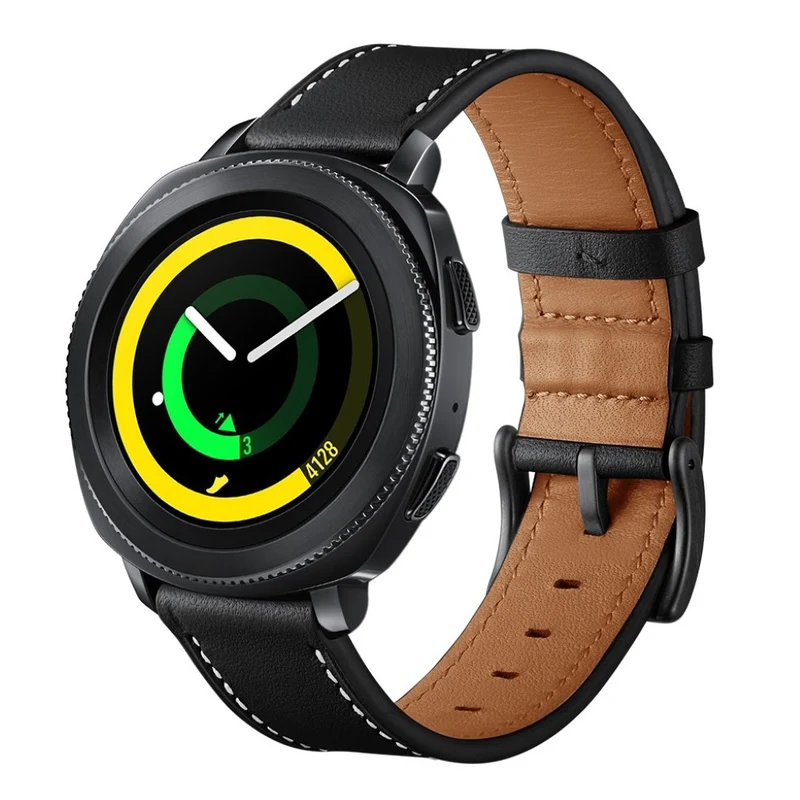 Super elegant Samsung Gear Sport Echtes Leder armband