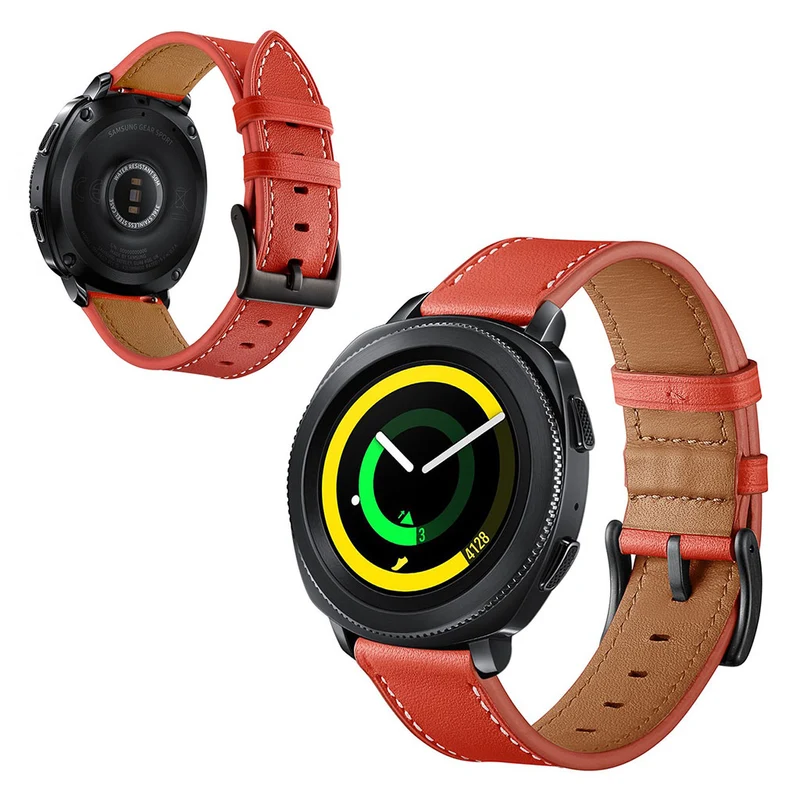 Super elegant Samsung Gear Sport Echtes Leder armband
