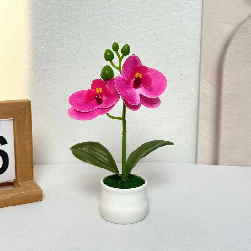 Realistische Künstliche Orchideen Blumenarrangement für Wohnkultur