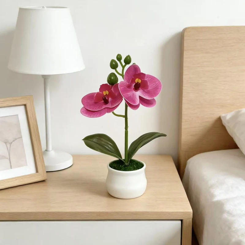 Realistische Künstliche Orchideen Blumenarrangement für Wohnkultur