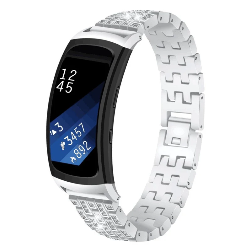 Unglaublich süß Samsung Gear Fit2 Metall und Strass armband