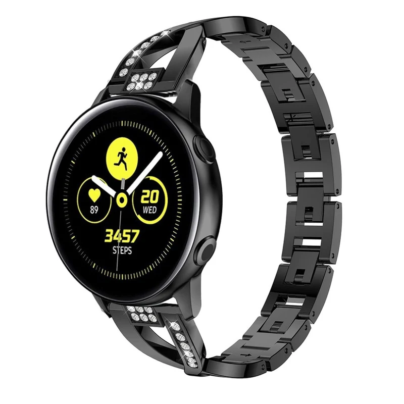 Cool Samsung Galaxy Watch Active Metall und Strass armband