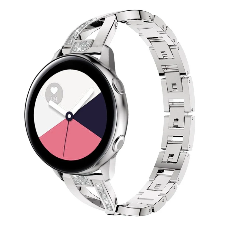 Cool Samsung Galaxy Watch Active Metall und Strass armband