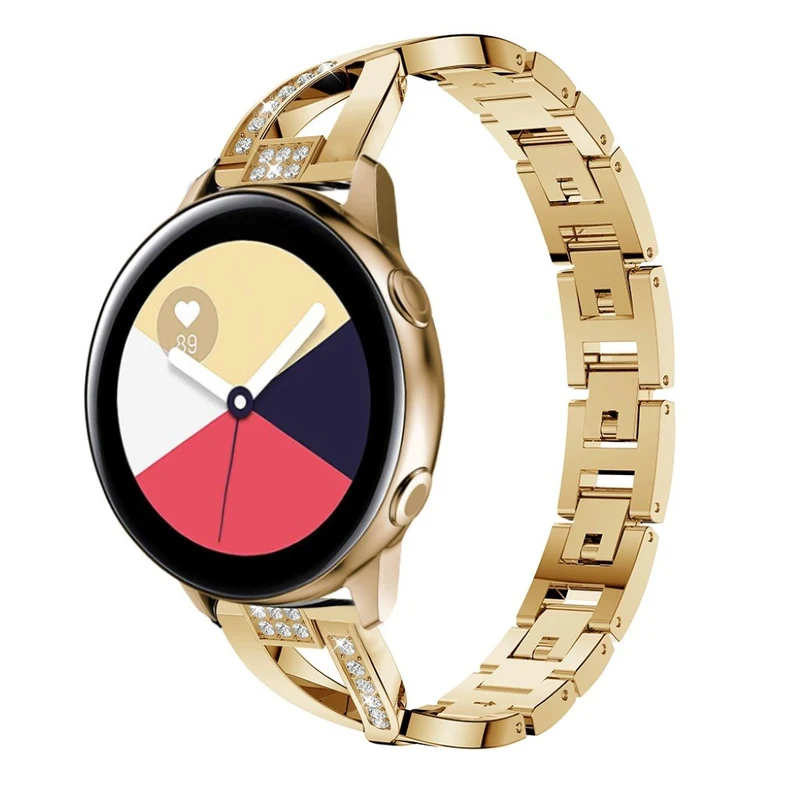 Cool Samsung Galaxy Watch Active Metall und Strass armband