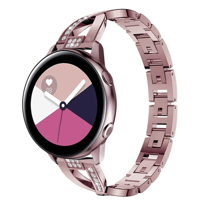 Cool Samsung Galaxy Watch Active Metall und Strass armband
