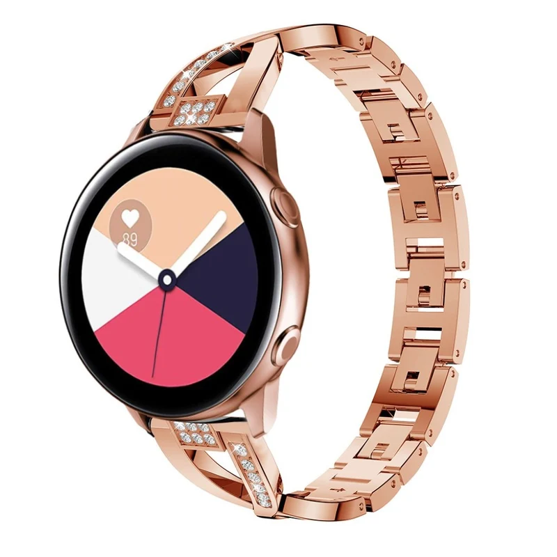 Cool Samsung Galaxy Watch Active Metall und Strass armband