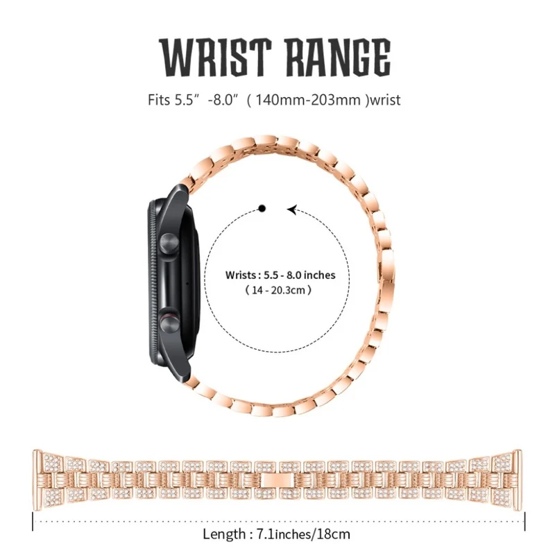 Süß Samsung Galaxy Watch 3 (41mm) Metall und Strass armband